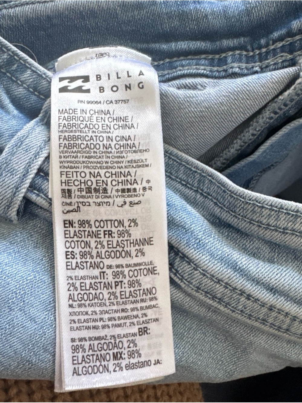 Billabong Free Fall High-Waist Wide Leg Denim Pants - Picture 9 of 9